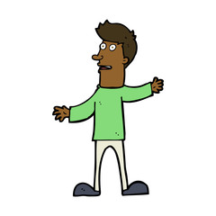 cartoon surprised man