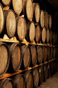 Wine barrels