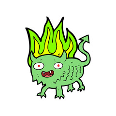 cartoon little demon