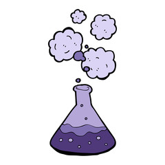 cartoon science chemicals