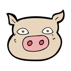 cartoon pig face