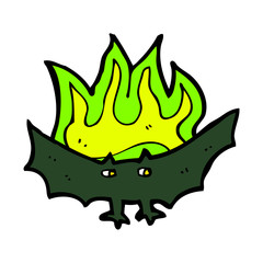 cartoon spooky vampire bat