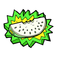 cartoon melon slice