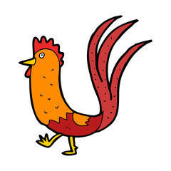cartoon cockerel