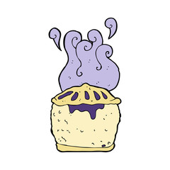 cartoon blueberry pie