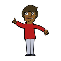 cartoon man asking question