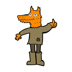 cartoon fox man