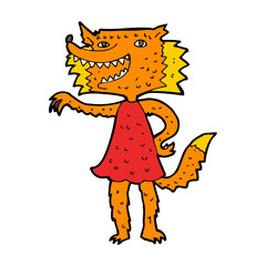 cartoon fox girl