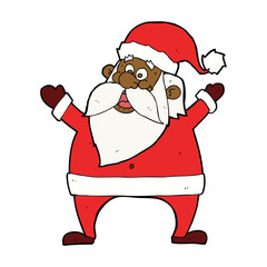 jolly santa cartoon