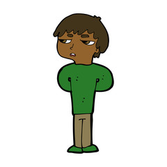 cartoon antisocial boy