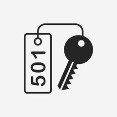 hotel key icon