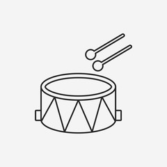 musical instrument drum line icon