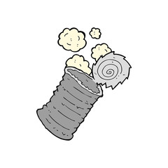 cartoon old tin can