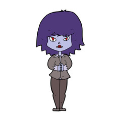 cartoon vampire woman