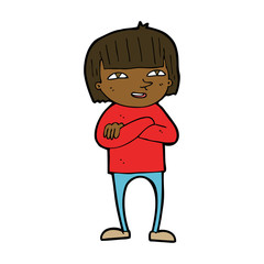 cartoon happy person