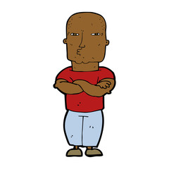 cartoon tough guy