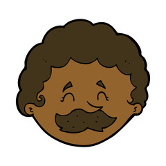 cartoon man with mustache