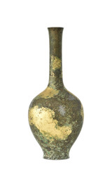 Small antique bronze vase