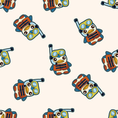 animal summer cartoon , cartoon sticker icon
