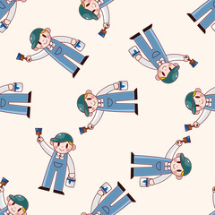 worker , cartoon sticker icon