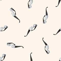 glasses , cartoon sticker icon