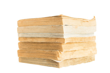 Old book isolated on white background