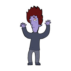 cartoon vampire giving up
