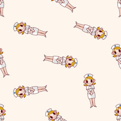 nurse , cartoon sticker icon