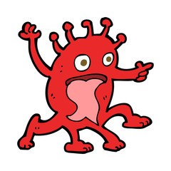 cartoon weird little alien