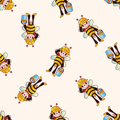 bee cartoon , cartoon sticker icon