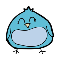 cartoon fat bird
