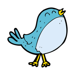 cartoon singing bird