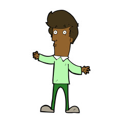 cartoon startled man