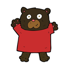 cartoon cute black bear