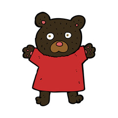 cartoon cute black bear