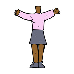 cartoon female body (add photos or mix and match cartoons)