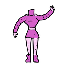 cartoon female robot body  (mix and match cartoons or add own ph