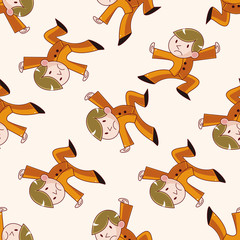 Kung fu , cartoon sticker icon