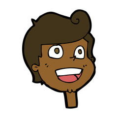 cartoon happy face