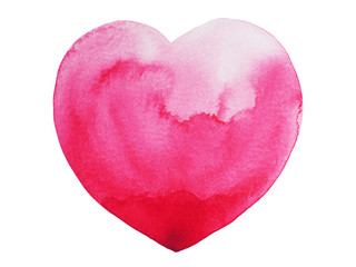 heart paint, watercolor painting, illustration design