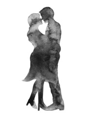 happy couple lover kissing, wedding card or engagement, engage,