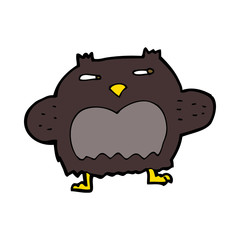cartoon suspicious owl