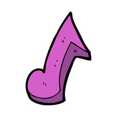 cartoon musical note