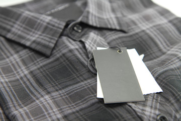 Price tag of Plaid shirts