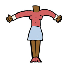 cartoon female body (add photos or mix and match cartoons)