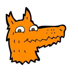cartoon fox head