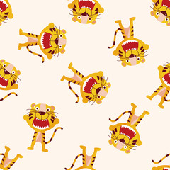 animal tiger cartoon , cartoon sticker icon