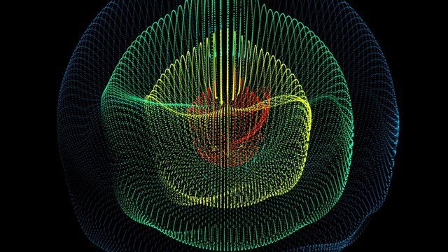  Layered dots sphere animation