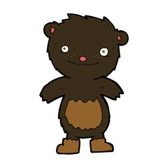 cartoon teddy black bear wearing boots