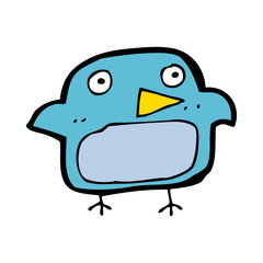 Fototapeta premium cartoon bluebird